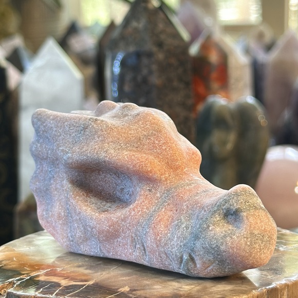 🎄SALE🎄Sunstone Crystal Dragons Head Carving? - Picture 5 of 10